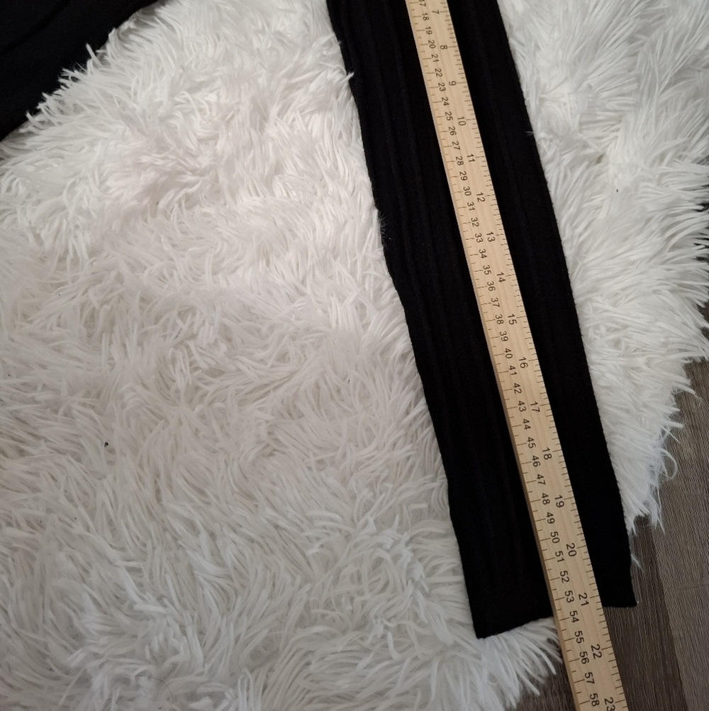 Lucky brand maxi dress Ribbed Monck Neck Long Sleeves Black Size LARGE - Picture 13 of 15